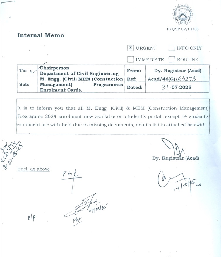 Enrolment card